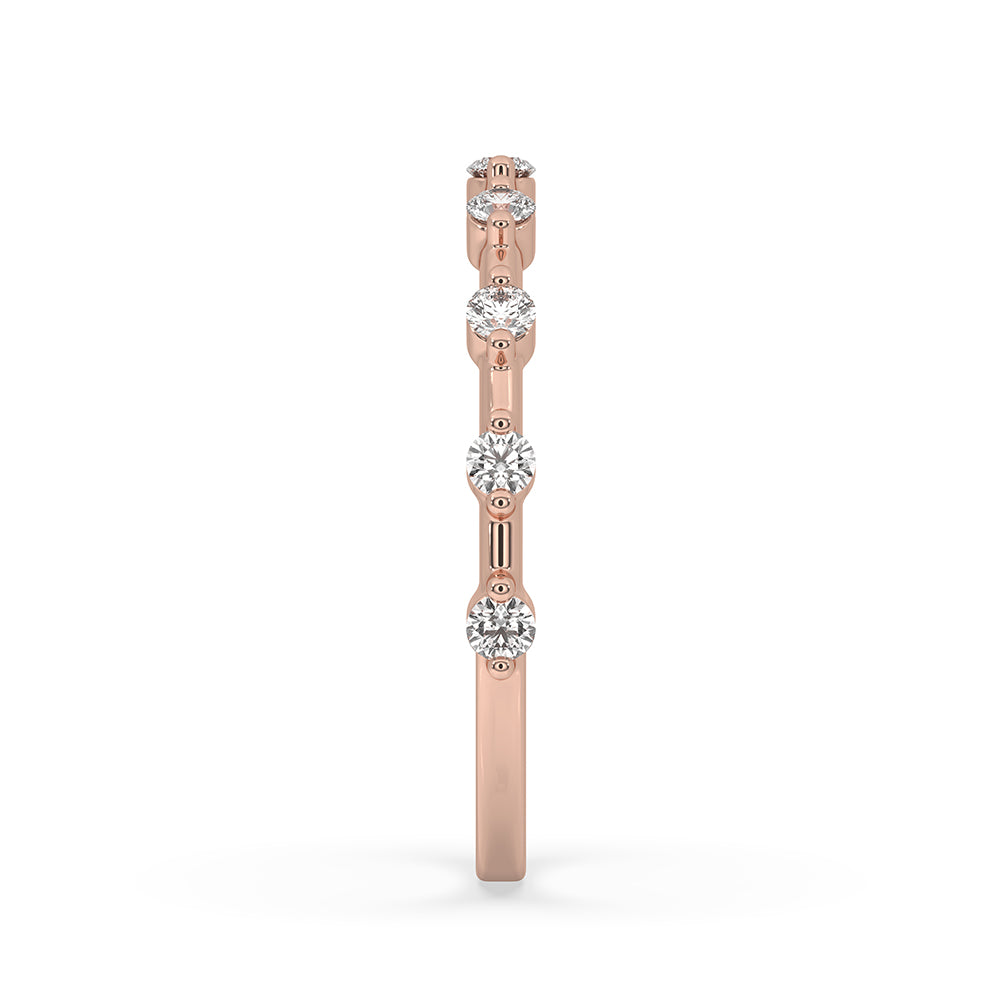 Half Eternity Band, IGI Certified, carat diamonds band.