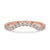 Elegant curvy wedding band with timeless design.
