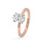 Oval diamond ring showcasing a stunning centerpiece with elegant curves for a sophisticated look.
