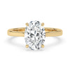 Stunning oval solitaire engagement ring in a classic design
