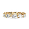 Elegant eternity wedding band with sparkling diamonds.