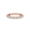 Baguette diamond band featuring a stunning baguette and diamond band design.
