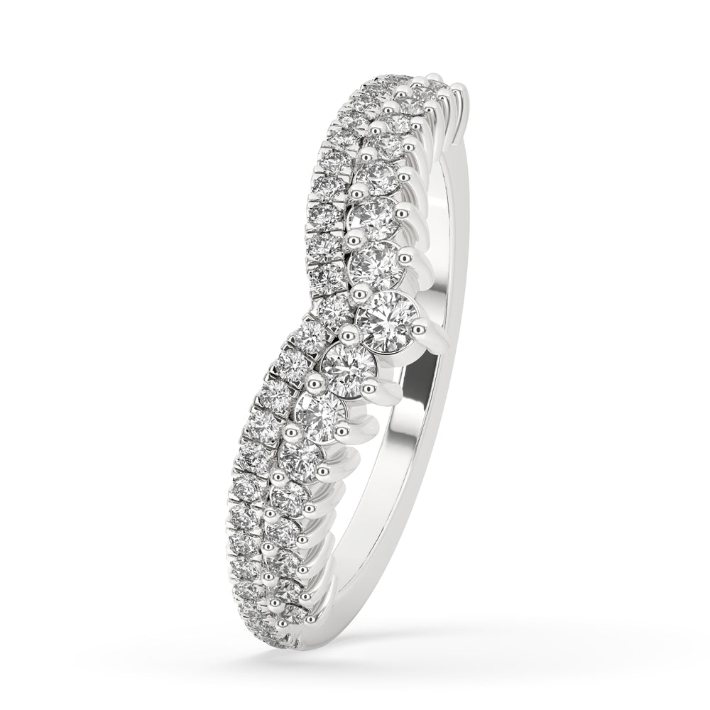 Round Diamond Eternity Band - Half Eternity