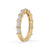 Elegant baguette diamond band set in a beautiful yellow gold wedding band.
