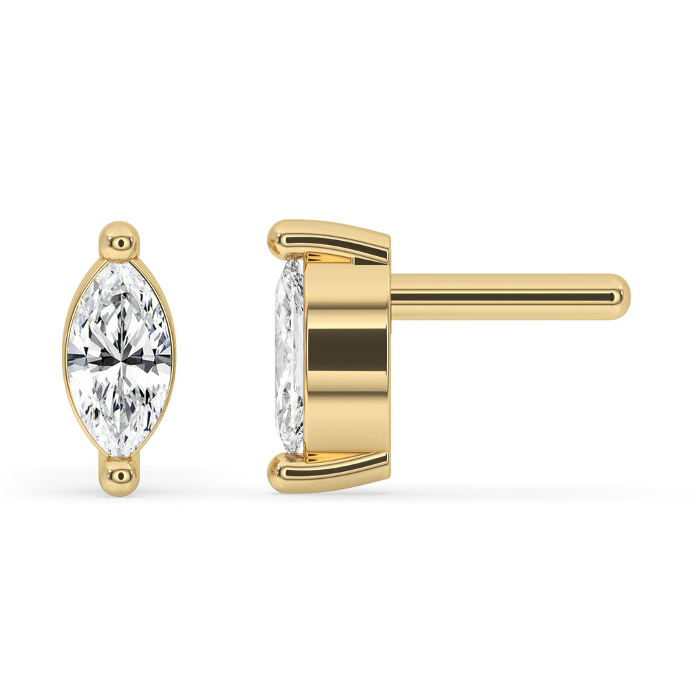 Marquise Cut Lab Grown Diamond Earrings