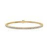 Yellow Gold Tennis Bracelet With Lab-created Diamonds