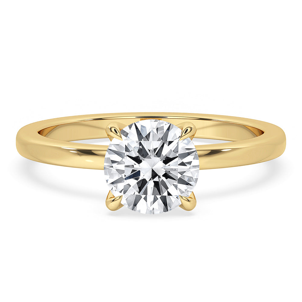 Round Lab Grown Diamond Engagement Ring