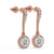 Halo Diamond Earrings with IGI Certified Stones.