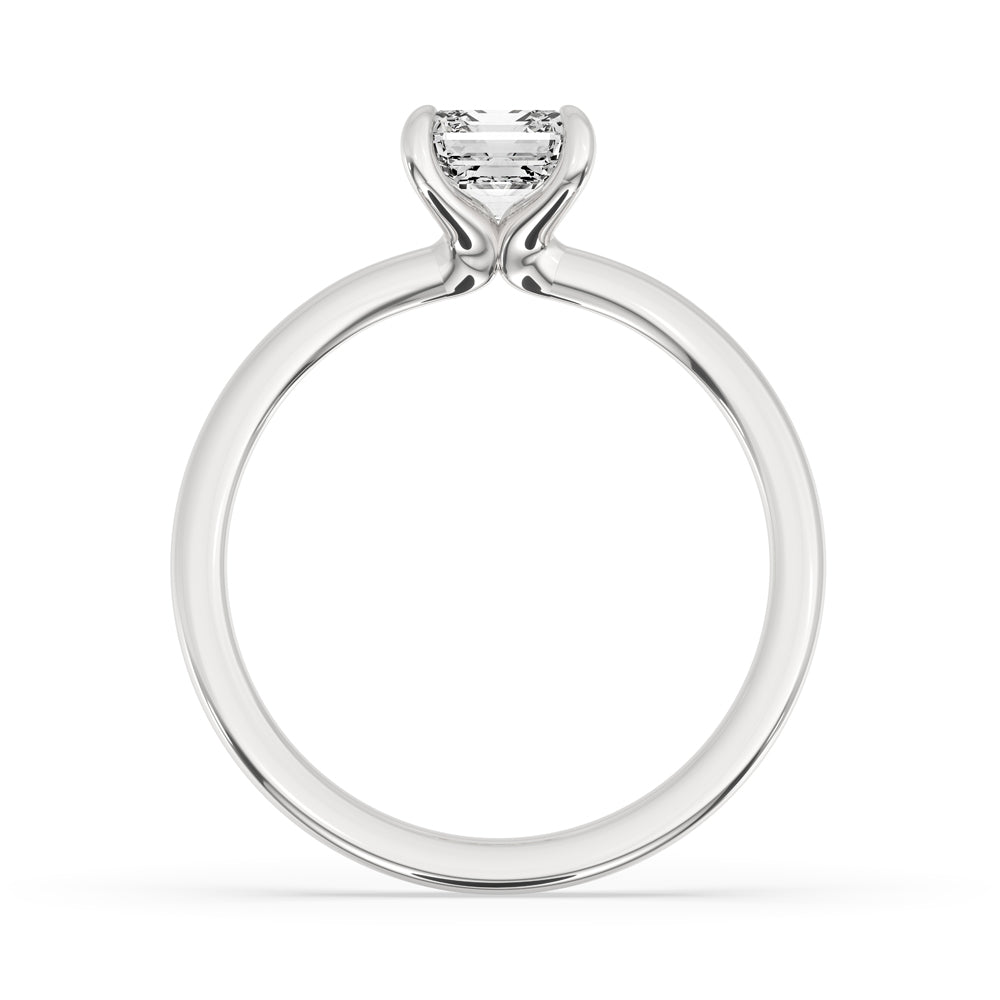 4 Prong Diamond Ring In White Gold