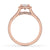 Split Shank Oval Engagement Ring In Rose Gold