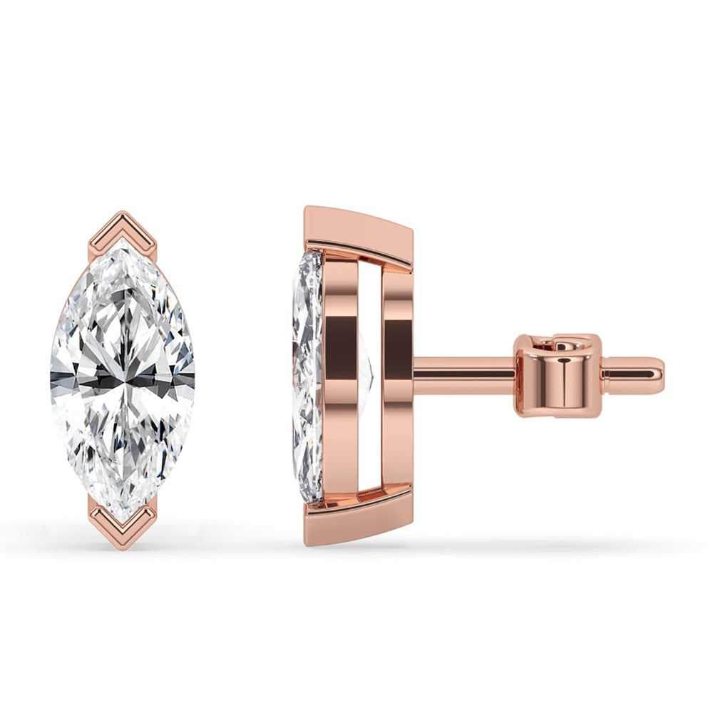 Marquise Stud Earrings For Women