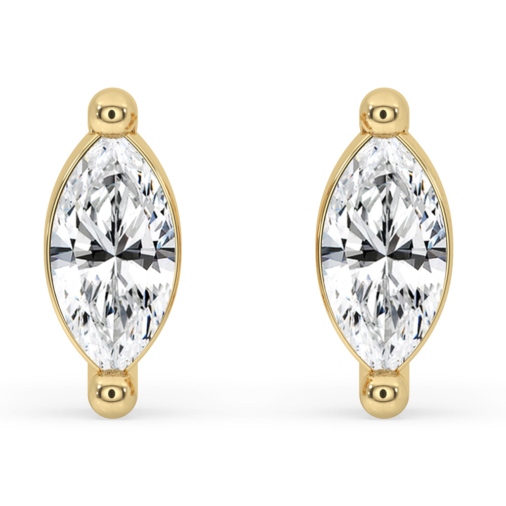 Marquise Cut Lab Grown Diamond Earrings