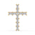 Yellow gold diamond cross pendant with intricate detailing for a timeless and elegant jewellery piece.
