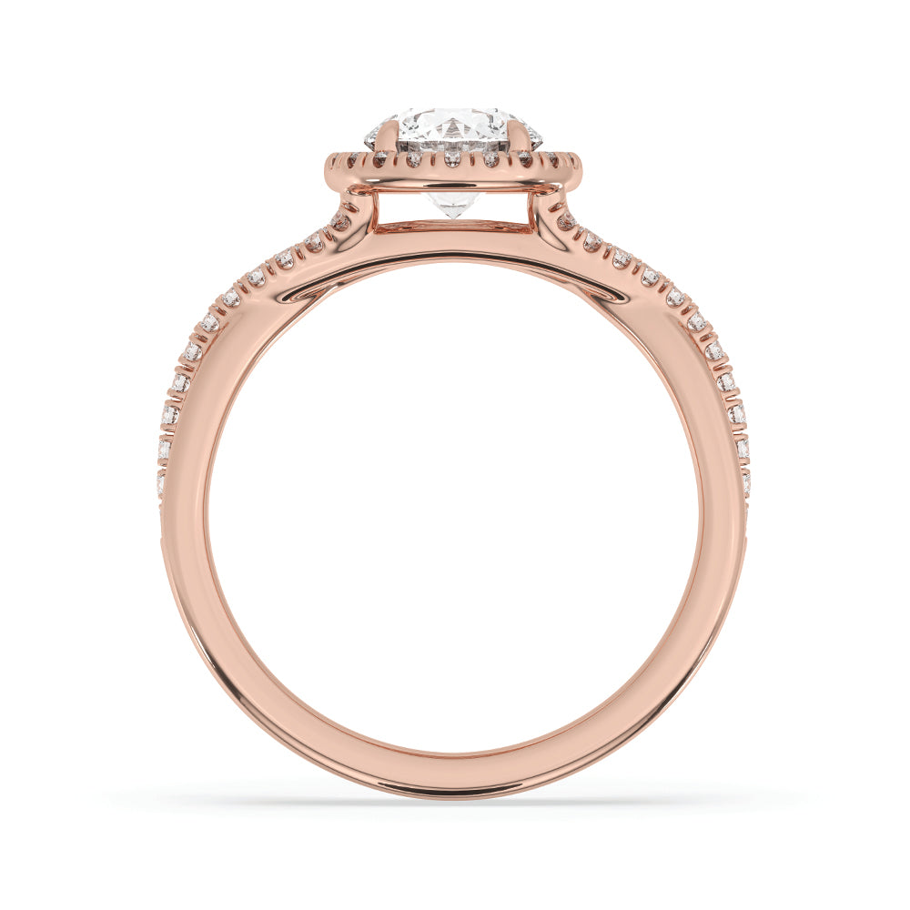 Carat diamonds engagement ring designed for brilliance and elegance, crafted with sustainable and IGI-certified diamonds.