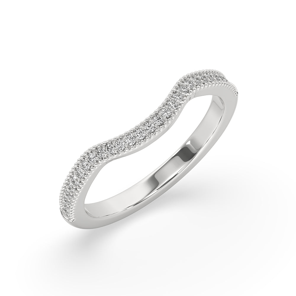 White gold wedding band, buy wedding band, carat diamonds band.