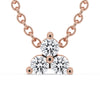 3 stone pendant necklace with stunning 3 stone diamond pendant design.
