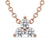 3 stone pendant necklace with stunning 3 stone diamond pendant design.
