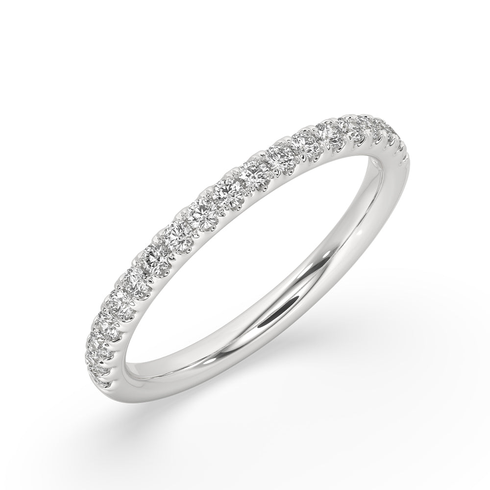 Lab Grown Diamond Half Eternity Wedding Band.