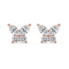 Dainty stud butterfly earrings crafted for everyday elegance
