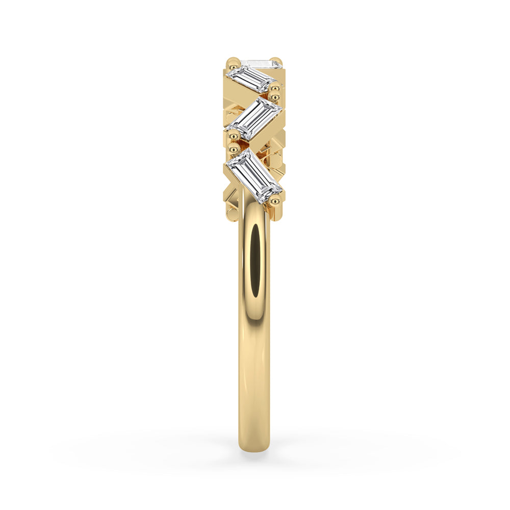 Zig Zag Diamond Band