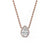 Pear Shaped Diamond Pendant with halo pendant.