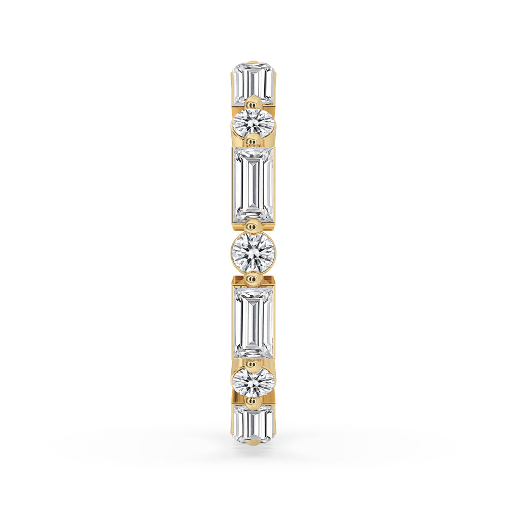 Radiant baguette diamond eternity band showcasing unmatched brilliance.