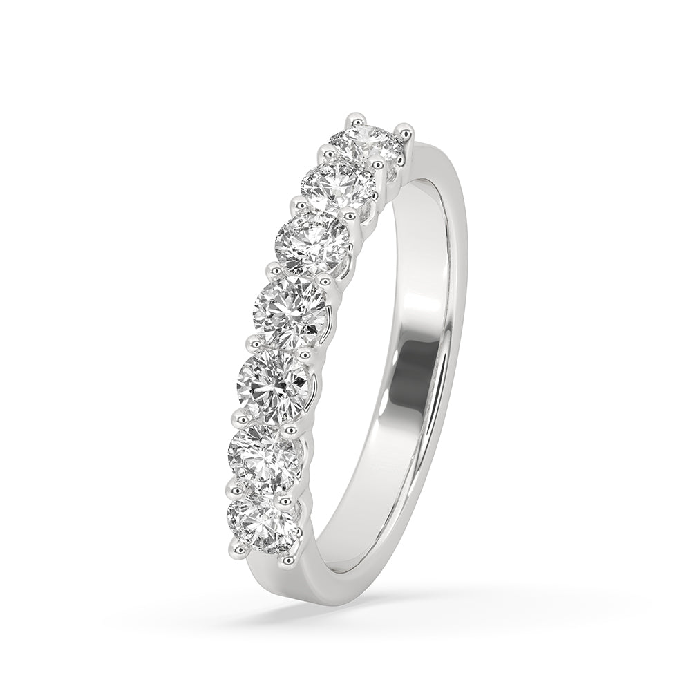 IGI Certified, round diamond wedding band, carat diamonds band.