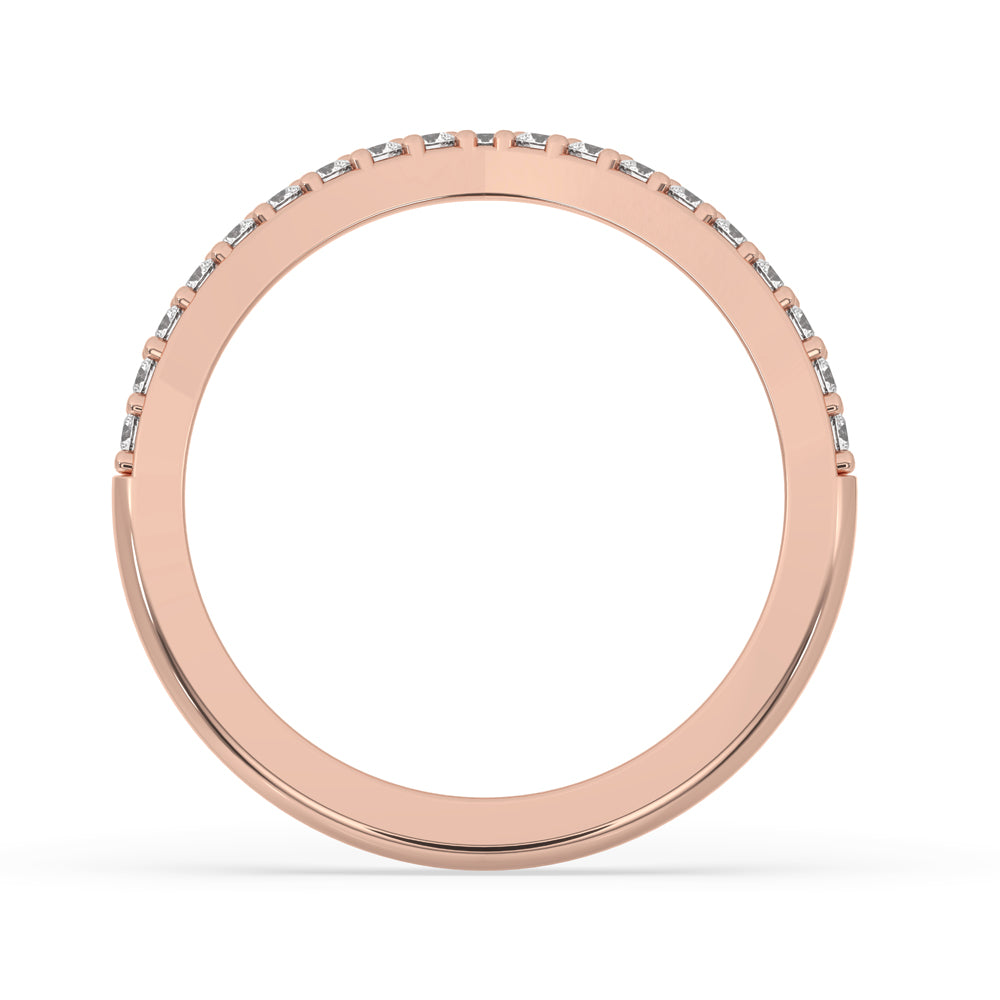 Rose Gold Band with a warm and romantic tone, ideal for any occasion.
