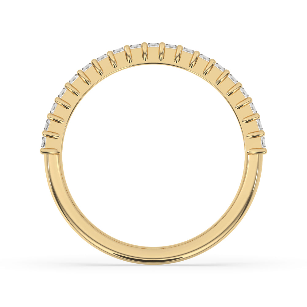 Diamond Baguette Band – Yellow Gold