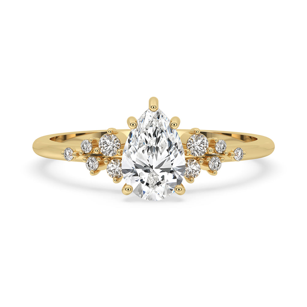 Vintage Pear Shaped Engagement Ring