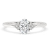 Oval Cut White Gold Engagement Ring