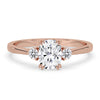 Double Claw Prong Cushion Engagement Ring