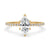 Elegant Marquise Cut Diamond Ring with a classic pave band.
