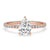 Elegant Pear Shape Engagement Ring with hidden halo setting, perfect for a timeless look.