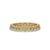 Yellow gold band with a stunning round eternity band design.