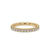 Yellow gold wedding band with a stunning yellow gold eternity band design.
