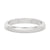 A stunning white gold wedding band with a sleek and modern design.
