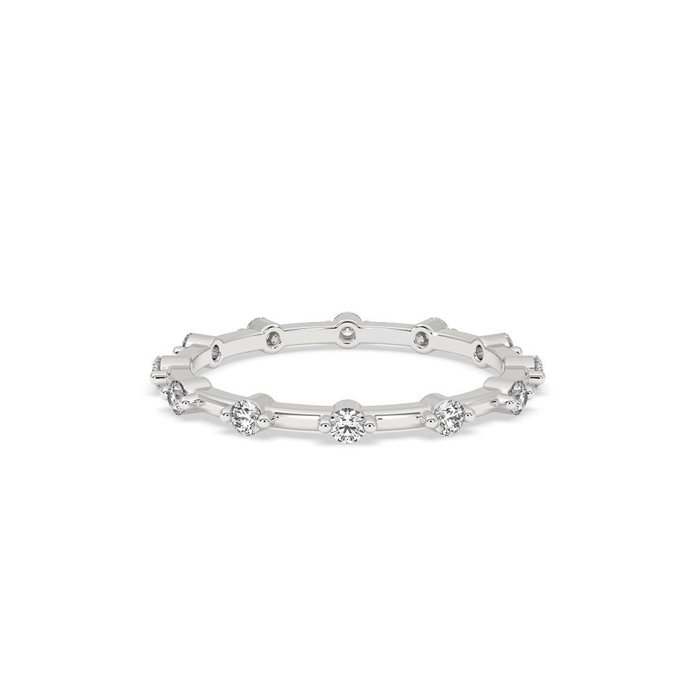 Diamond Eternity Band, Lab Grown Diamond, handmade jewelry.