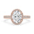 Oval Halo Engagement Ring – Pave Setting