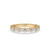 Baguette wedding band featuring a stunning baguette diamond band design.
