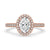 Oval diamond ring in a delicate claw prong setting with IGI-certified craftsmanship.