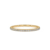 Half Eternity Band round cut wedding band yellow gold wedding band.