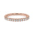 Rose gold wedding band with a sleek and elegant design, perfect for timeless sophistication.
