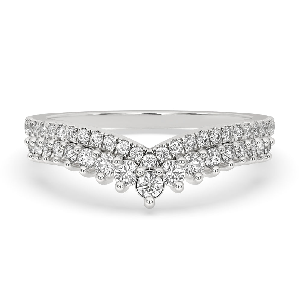 Round Diamond Eternity Band - Half Eternity