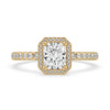 Radiant cut diamond ring with exquisite craftsmanship and a timeless design for modern elegance.
