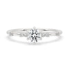 Round Diamond Engagement Ring in white gold with a claw prong setting and IGI certified Lab Grown Diamond.