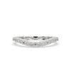 Curved wedding band with a stunning curved diamond wedding band design.
