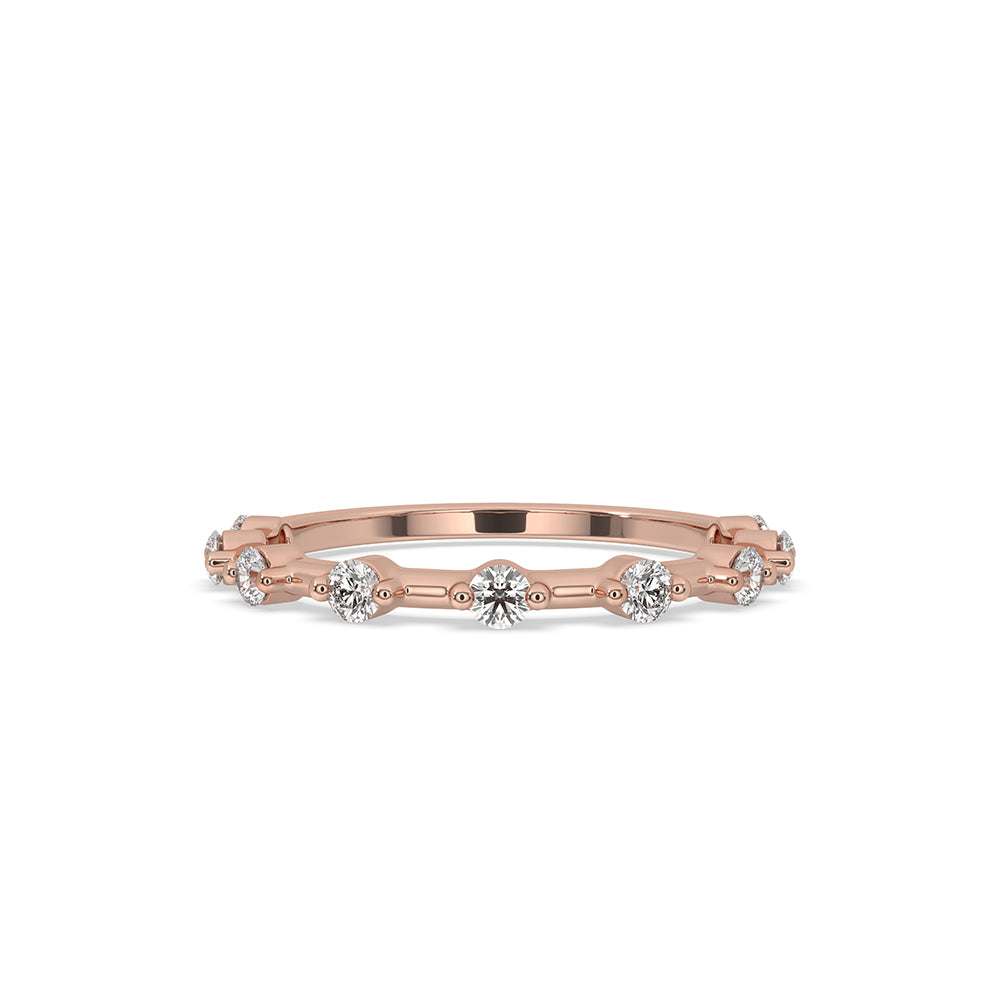 Rose Gold Wedding Band, Lab Grown Diamond, handmade jewelry.