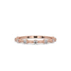 Rose Gold Wedding Band, Lab Grown Diamond, handmade jewelry.