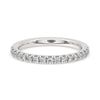 Half eternity wedding band with sparkling diamonds.
